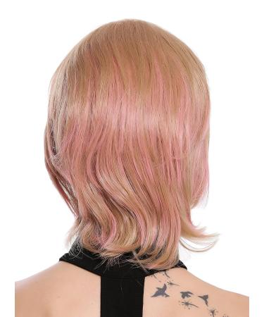 WIG ME UP SA099-18-T2312 - Short Long Wavy Dark Blonde Pink Mix Women's Wig | Stylish & Affordable International Shipping - Buy Online on GoSupps.com