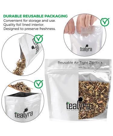 Tealyra White Ayurvedic Chai Tea - Sweet & Spicy Blend with Cinnamon & Ginger - Antioxidant-Rich White Tea - Low Caffeine - 112g (4oz) Pack of 1 - Buy Online on GoSupps.com