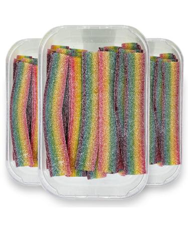 Mijoma Acid Fruit Gum Stripe 3-Seater Set 900g - Vegan Halal Natural Dyes - Strawberry Kola Tutti Frutti - Delicious Candy for Any Occasion - Buy Online on GoSupps.com