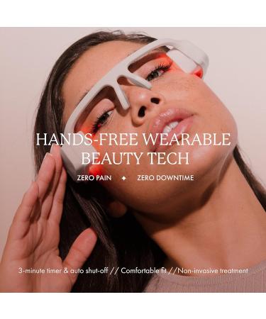 Vanity Planet Alya Red LED Eye Glasses Pink Frame - Wearable Beauty Tech with Auto Shut Off for Eye Treatment - Grey - Buy Online on GoSupps.com