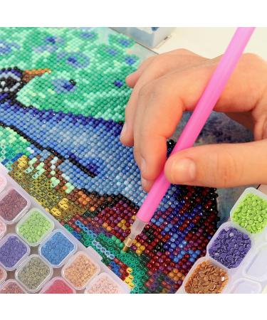 Mr. Pen Diamond Painting Storage Containers - 28 Grids (2 Pack) with 160pcs Label Stickers | Diamond Art & Bead Organizer - Buy Online on GoSupps.com
