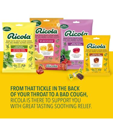 Ricola Berry Medley Cough Suppressant Throat Drops 45 Count Bag - Buy Online on GoSupps.com