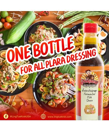 Fermented Fish Sauce Ling Tue Krok Pla Ra Thai Lao Papaya Salad Dressing 400g - Buy Online on GoSupps.com