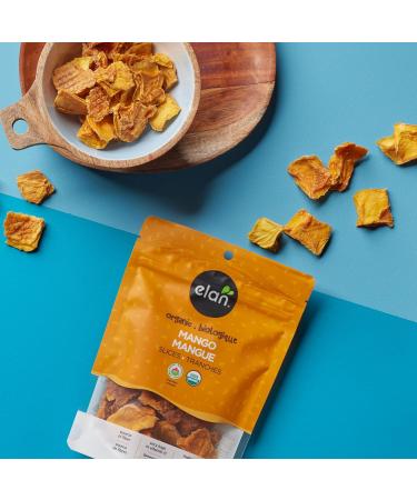 Elan Organic Dried Mango Slices 125g Sulphite-free No Sugar Added Non-GMO Vegan Gluten-Free & Organic Oh Mega Mix 135g Vegan Dark Chocolate Dried Fruits (Cranberries & Banana Chips) Mango Slices+ 135 g (Pack of 1) - Buy Online on GoSupps.com