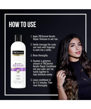 TRESemm Keratin Repair Conditioner for Damaged Hair - 20 fl oz | Restore & Seal Damage - International Shipping Available - Buy Online on GoSupps.com