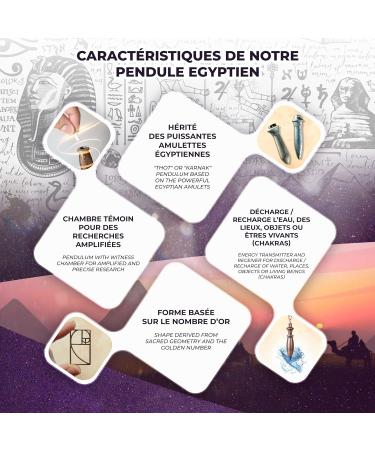 Buy Egyptian Radiesthesia Pendulum Thot - Esoteric Oracle Pendulum for Geobiology & Mood - Anthical Brass 37g - International Shipping Available - Buy Online on GoSupps.com