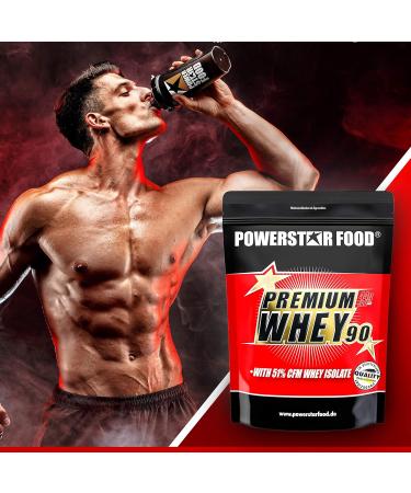 PREMIUM WHEY 90 | With 51% CFM whey isolate | 90% protein content | Pasture milk whey protein | For muscle building | Extremely tasty | Hazelnut - Buy Online on GoSupps.com