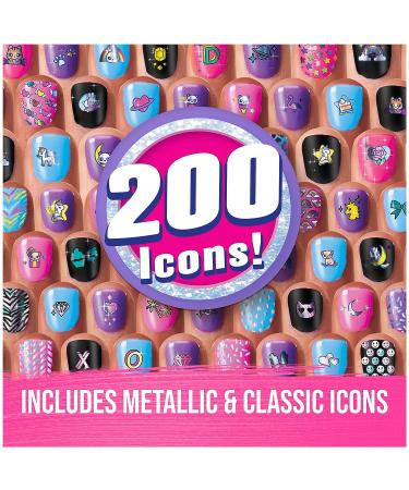 GO GLAM U-nique Metallic Nail Salon Kit for Girls - 200 Nail Designs, 4 Polishes, Stamper & Dryer - Amazon Exclusive - Buy Online on GoSupps.com