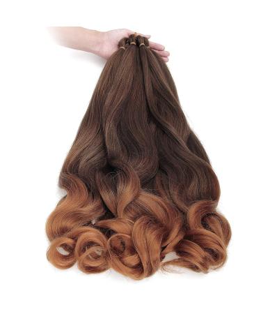 8 Packs Pre-stretched French Curly Braiding Hair 26 Ombre Crochet Braids Yaki Texture Extensions - 26 1B/30 - Buy Online on GoSupps.com