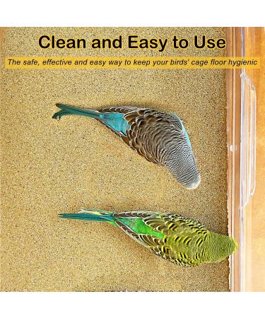 S&X Bird Cage Gravel Paper 30 Pack | 15 x 11 Sand Sheets for Easy Cleaning & Bird Health - Buy Online on GoSupps.com