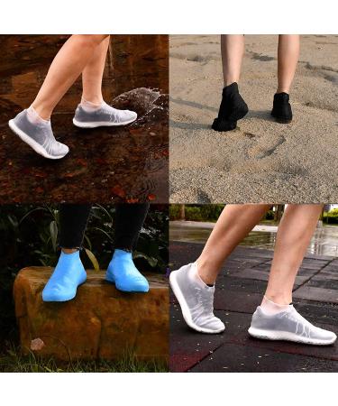 LEGELITE Reusable Waterproof Shoe Covers - Non-Slip Silicone Protectors for Kids, Men, and Women - Large Black - Buy Online on GoSupps.com