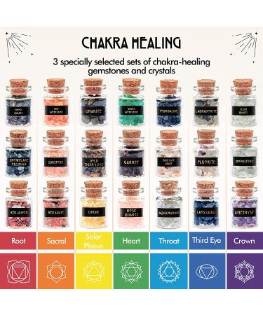 30 PCS Witchcraft Crystals in Jars - Real Healing Stones for Altar - Wiccan Crystal Supplies - Buy Online on GoSupps.com