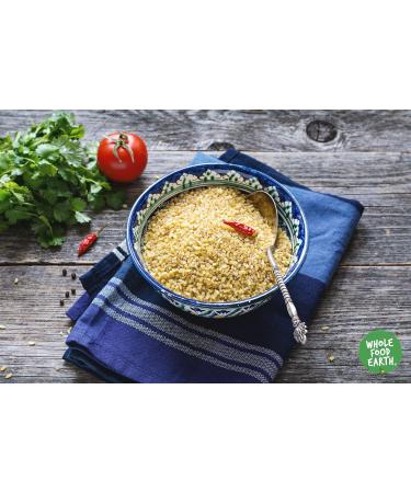 Wholefood Earth Organic Bulgur Wheat 3 kg - GMO Free, Vegan, High Fibre | Certified Organic - Buy Online on GoSupps.com
