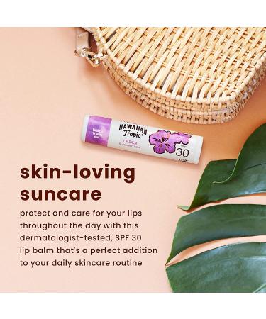 Hawaiian Tropic Lip Balm Sunscreen Stick SPF 30 0.14oz - Pack of 10 | Moisturizing Sun Protection - Buy Online on GoSupps.com