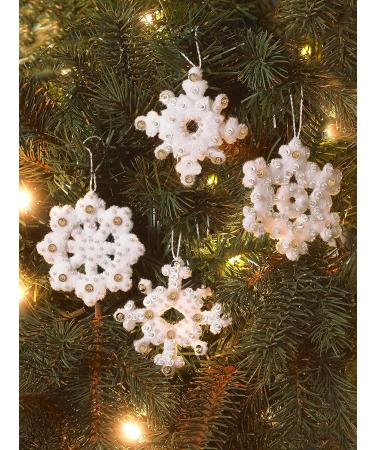Bucilla Elegant Christmas Snowflakes Felt Applique Ornament Kit - 16 Pieces - Buy Online on GoSupps.com