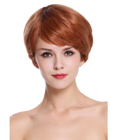 Wig Me Up-RGH-5330-HH-OP2 Real hair wig women brief ops op over copper brown light red-brown copper-brown black brown (op2)