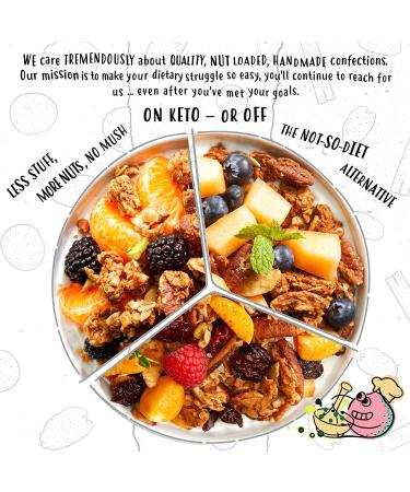 Blueberry Cherry Cinnamon Keto Granola Cereal Variety Pack | Low Carb Snack | 2-3g Net Carb | 11 oz (Pack of 3) - Buy Online on GoSupps.com