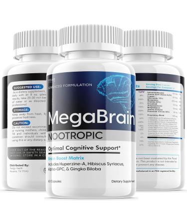 MegaBrain Nootropic - Advanced Focus Formula | 30 Capsules for Enhanced Brain Function - Buy Online on GoSupps.com