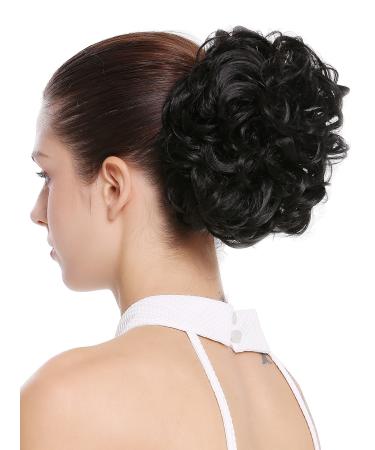 WIG ME UP - Q0147-1B hairpiece bun bun short voluminous braid curls butterfly clip black - Buy Online on GoSupps.com