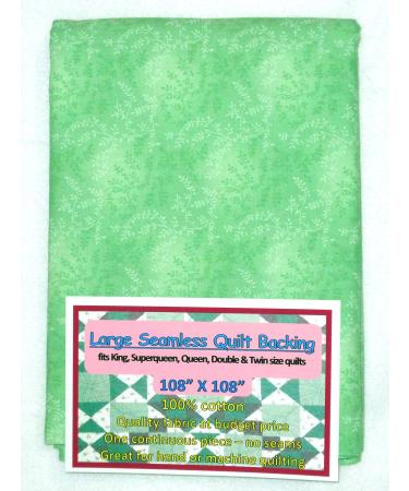 Quilt Backing, Large, Seamless, C47603-607, Light Green Vines