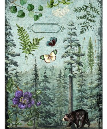 Woodland Theme Mulberry Rice Paper 8x10.5 inch - 6 Unique Designs for Decoupage and Mixed Media Crafts - Buy Online on GoSupps.com