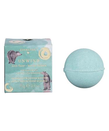 Folklore Unwind Sandalwood and Jasmine Bath Fizzer - Calming & Soothing Scent - Buy Online on GoSupps.com