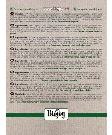 Biojoy Organic clove (250 g) dried and whole clove spice (Syzygium aromaticum) - Buy Online on GoSupps.com