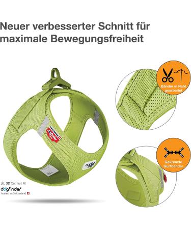 Curli Air-Mesh Vest Harness in Lime - Comfortable & Stylish Dog Harness | International Shipping - Buy Online on GoSupps.com