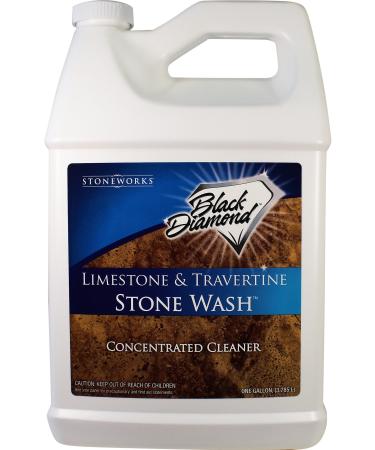 Black Diamond Stoneworks Limestone and Travertine Floor Cleaner: Natural Stone, Marble, Slate, Polished Concrete, Honed or Tumbled Surfaces. Concentrated Ph. Neutral.1 Gallon 1-Gallon
