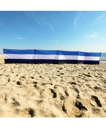 Erda Tides Stripe Pro Beach Windscreen Privacy Screen - 20ft Rip-Stop Polyester, Lightweight & Eco-Friendly, Wind Blocker with Matching Shoulder Bag - Buy Online on GoSupps.com