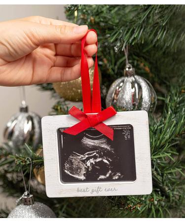 Rustic Sonogram Picture Ornament - Best Gift Ever for Expecting Parents - Buy Online on GoSupps.com