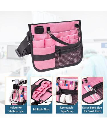 Damero Nurse Fanny Pack - Pink Waist Bag with Tape Holder for Stethoscopes & Medical Supplies - Buy Online on GoSupps.com