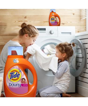 Tide Plus A Touch of Downy Liquid Laundry Detergent - April Fresh 84 fl oz | 59 Loads | HE Compatible - Best International Shipping Rates - Buy Online on GoSupps.com