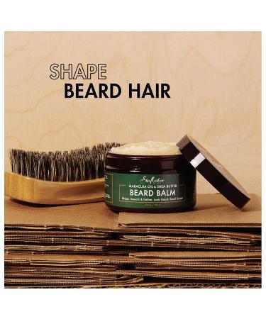 SheaMoisture Beard Balm with Maracuja Oil & Shea Butter - 4 oz - Softens & Adds Shine to Full Beards - International Shipping Available - Buy Online on GoSupps.com
