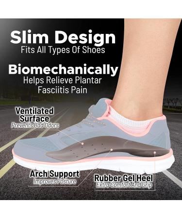 FootMatters 3/4 Slim Orthotic Inserts for Plantar Fasciitis Relief | Arch Support Insoles for Men & Women | XS Size US Women 6-7.5 - Buy Online on GoSupps.com