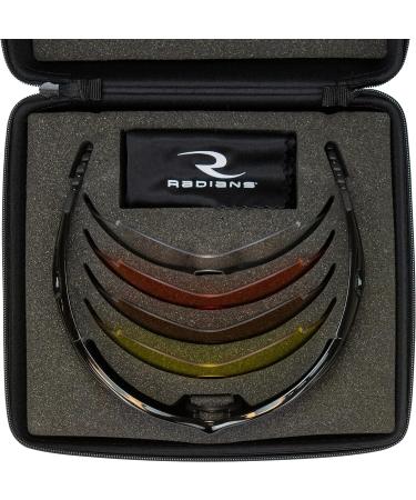 Radians Shift Interchange Shooting Glasses - 5 Lenses, Black Frame/Clear, Copper, Amber, Orange, One Size - Buy Online on GoSupps.com
