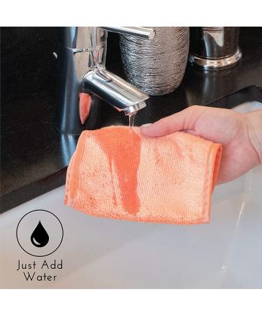 S&T Always Off Reusable Makeup Remover Cloths - 5 Pack | 6''x12'' Solid & Print - Eco-Friendly Waves - Buy Online on GoSupps.com