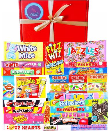 Mega Retro Sweets Gift Box - Sweet Hamper - Packed With Old Fashioned Sweets - Sweet Box - Birthday Sweets - Sweets For Kids - Sweet Gifts - Retro Sweets Hamper - Buy Online on GoSupps.com