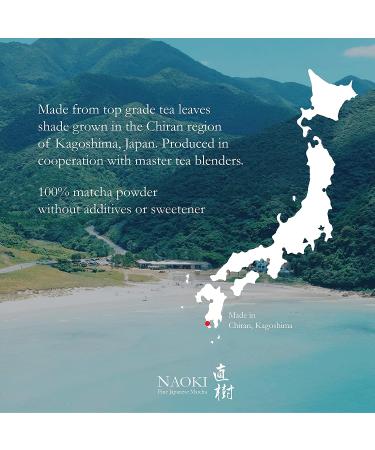 Naoki Matcha Chiran Harvest Masters Collection: Authentic Japanese Ceremonial Grade Matcha Green Tea Powder - 40g/1.4oz from Kagoshima Japan - Buy Online on GoSupps.com