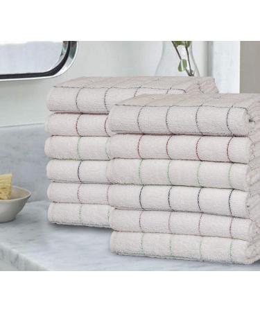 Bliss Casa Luxury Washcloth Set - 12x12 Inch, 12 Pack, 500 GSM, Highly Absorbent - Multipurpose Bathroom & Face Towels - Buy Online on GoSupps.com
