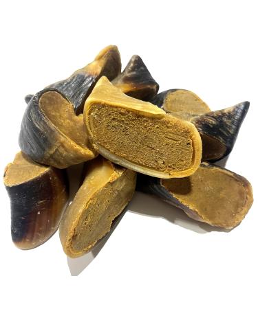 Stuffed Cow Hooves for Dogs - *10 Pack Bacon and Cheese Stuffed Cow Hooves* - Stuffed Beef Hooves Dog CHEW Treat (Beef Stuffed/Cheese and Bacon Stuffed/PB Stuffed) - All Natural Free Range Beef CHEESE AND BACON STUFFED 10 PACK