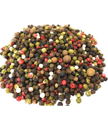 Mixed Peppercorns - Five Pepper Mix Whole Peppercorns Black White Green Red Peppercorns and Allspice 500g - Buy Online on GoSupps.com