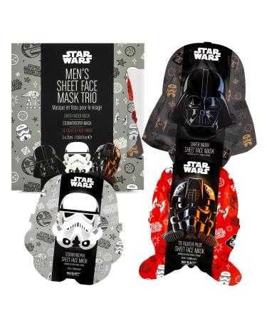 MAD Beauty Star Wars Cosmetic Sheet Mask Collection Darth Vader Black Tea Yoda Cucumber C3PO Honey Chewbacca Coconut Great Gift Fragranced Hydrate Skin Soothe Skin