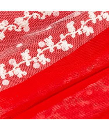 Cutebone Rode Hond Jurk Outfit - Shining Embroidery Tutu & Strik voor Puppy - Meisjes Kleding voor Bruiloft & Verjaardagsfeestje - DD09XS-DE XS Rosa - Buy Online on GoSupps.com