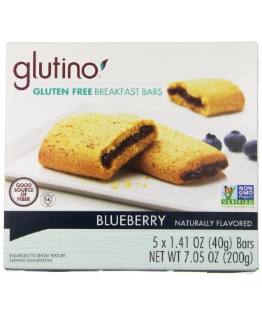 Gluten Free by Glutino Breakfast Bars, Blueberry, 1.41 oz ( 5 Bars )