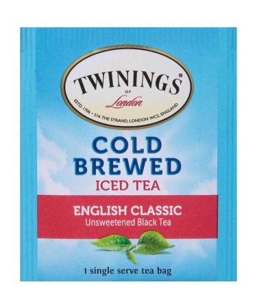 Twinings English Classic Cold Brewed Iced Tea Bags - 20 Count (Pack of 6) - Buy Online on GoSupps.com