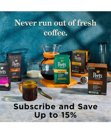 Peet's Coffee Dark Roast Ground Coffee - 18oz Bag, Single Origin Colombia - Buy Online on GoSupps.com