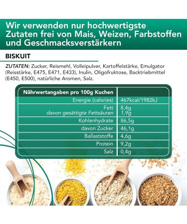 Gluten-Free Sponge Cake Baking Mix | Hanneforth | 3x300g | International Shipping - Buy Online on GoSupps.com