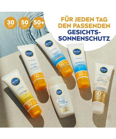 Nivea Sun UV Face Q10 Anti-Age Sunscreen SPF 30 - Moisturizing Facial Protection Against UVA/UVB Rays (50 ml) - Buy Online on GoSupps.com