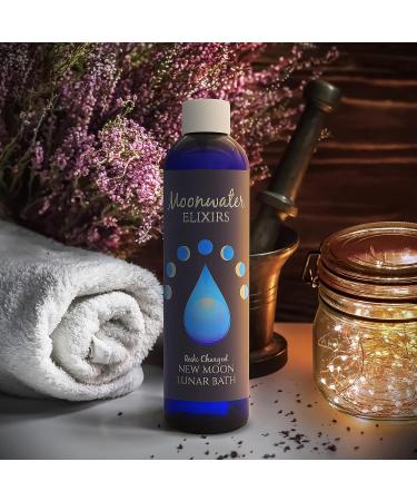 Sacred New Moon Aura Cleansing Bath Oil Kit with Reiki - Energy Clearing & Protection from Negative Energy | Moonwater Elixirs - Buy Online on GoSupps.com